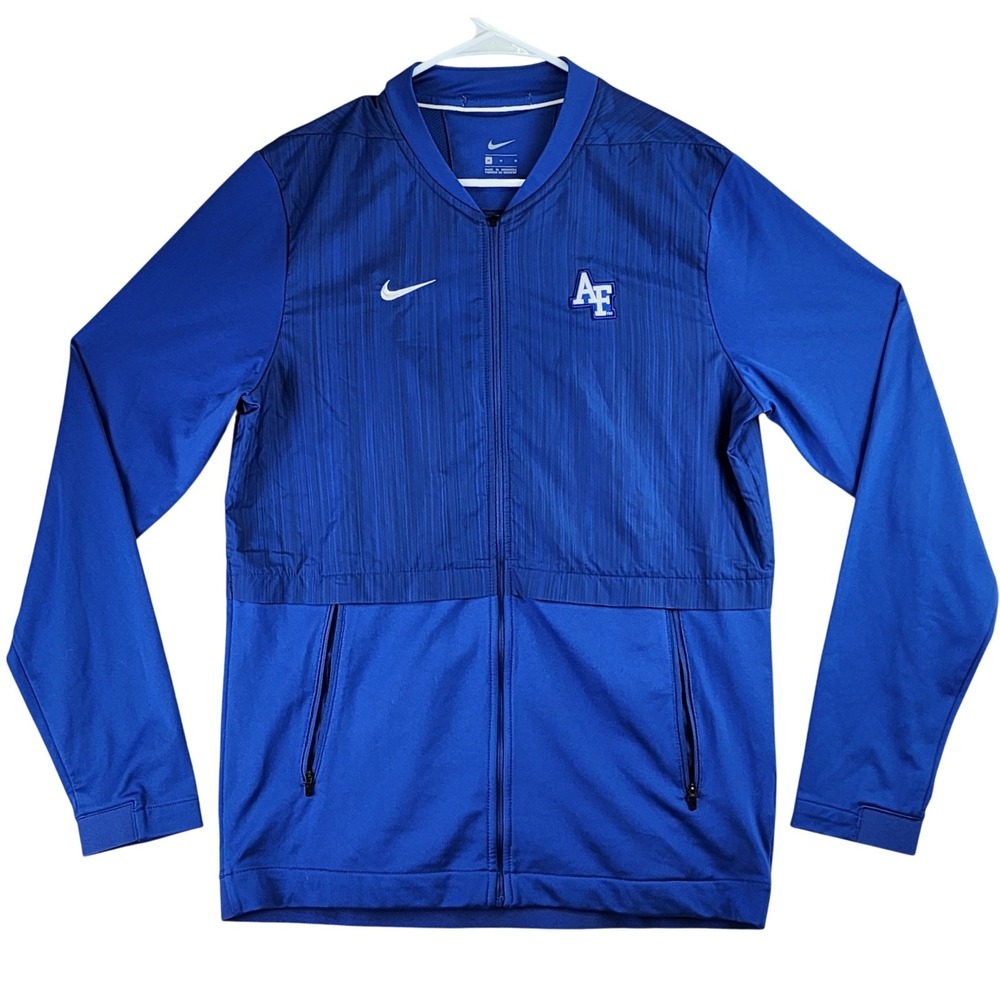 Air Force Falcons Nike Windbreaker Jacket Mens M Blue Athletic Full Zip